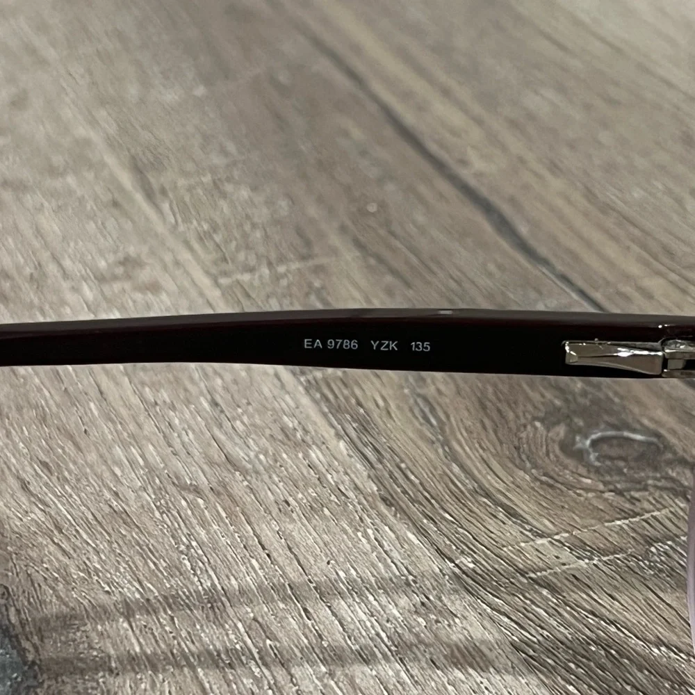 Emporio Armani Black Gradient Made in Italy Frames Glasses Lux Designer